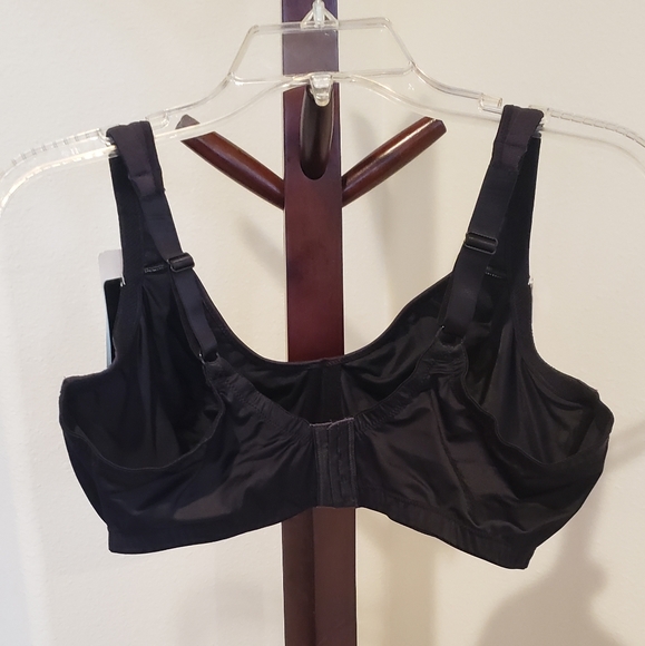 Vanity Fair black full figure underwire bra, size 40DD - NEW - Picture 2 of 8